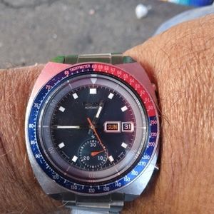 Vintage Seiko Pogue chronograph  automatic  mens watch